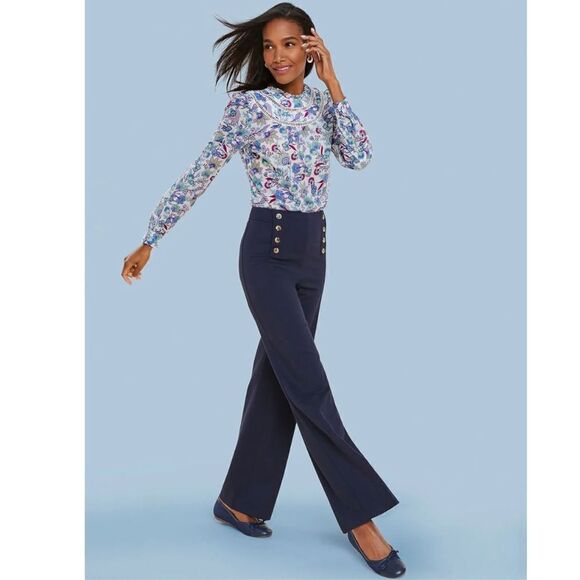 NWT Talbots KNIT WIDE LEG PANTS Size 12 - Picture 9 of 10